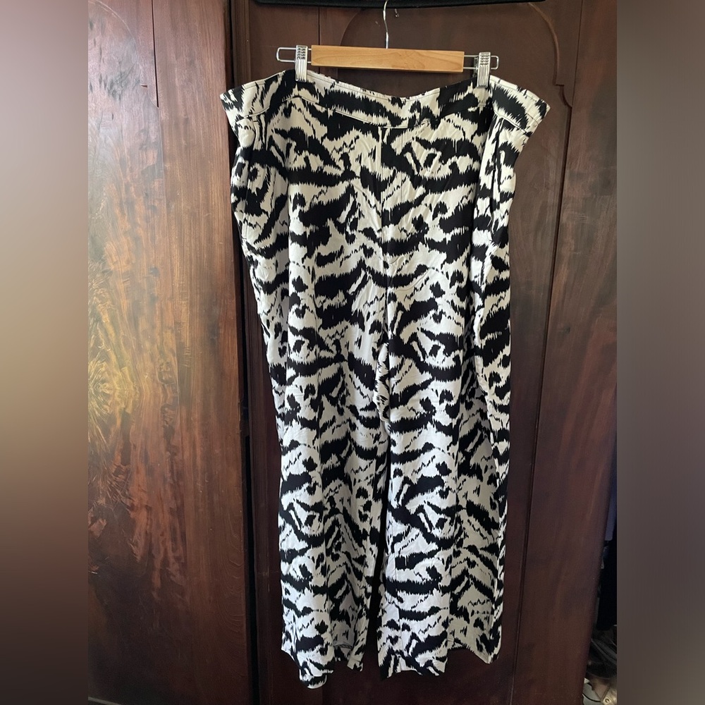 High-Waisted Playa Soft-Spun Wide-Leg Pants, Zebra print, 3X